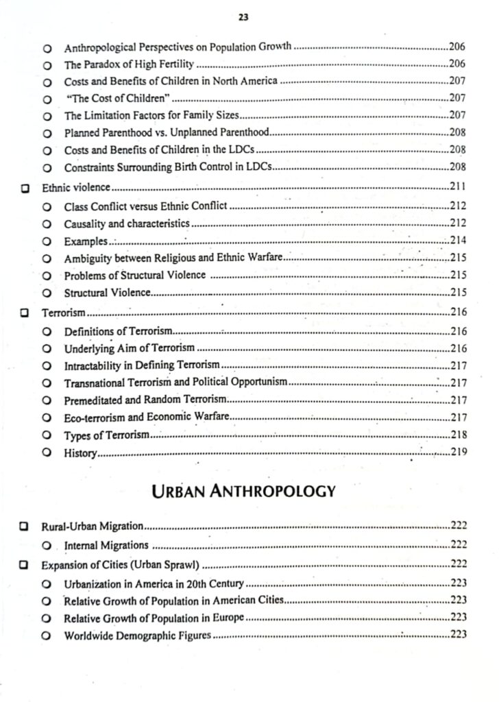 Anthropology for CSS/PMS By Sarah Khan JWT - Image 15