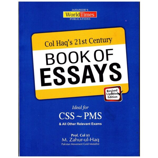 Book of Essays By Col M. Zahur-ul-Haq JWT