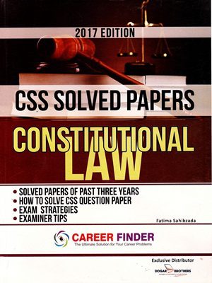 Css Solved Papers Constitutional By Fatima Sahibzada (Dogar Brother)
