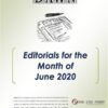 Monthly DAWN Editorials June 2020