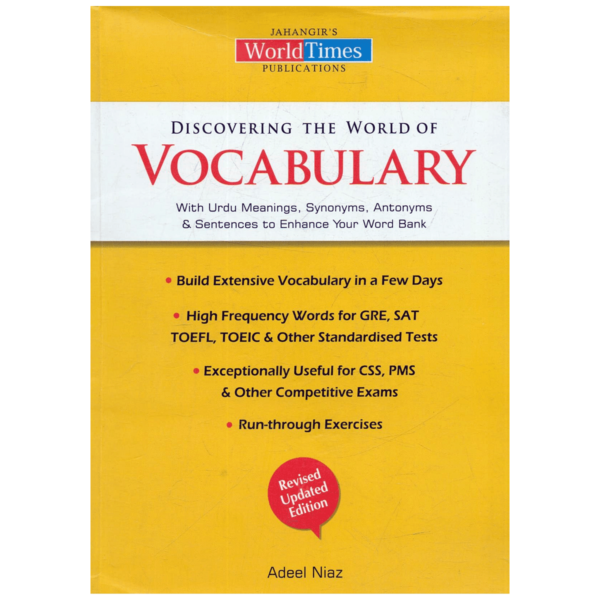 Discovering The World of Vocabulary (CSS/PMS) By Adeel Niaz JWT