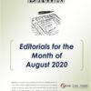 Monthly DAWN Editorials August 2020