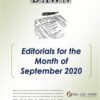 Monthly DAWN Editorials September 2020