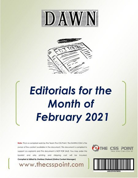 Monthly DAWN Editorials February 2021