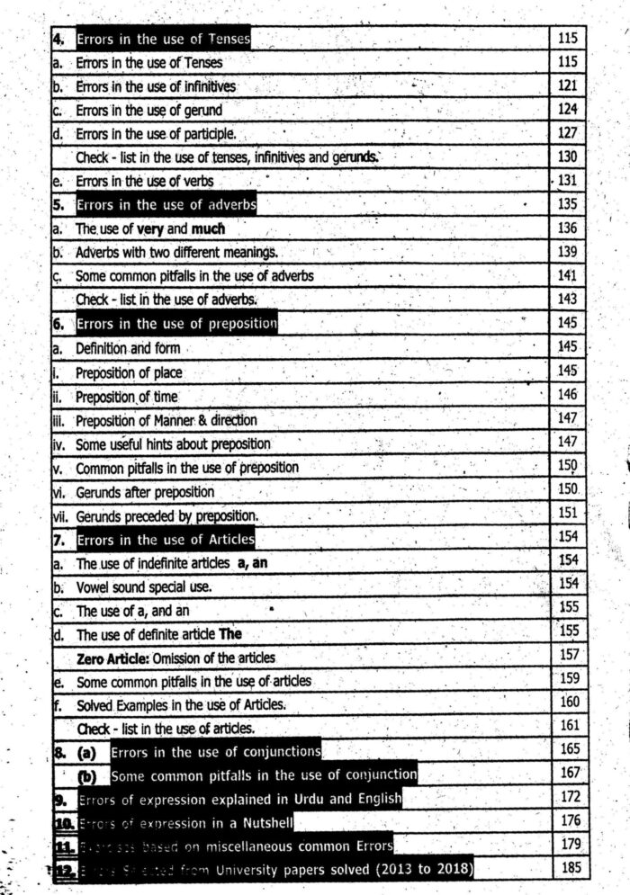 To The Point English Grammar and Composition By Aftab Ahmed - Image 3