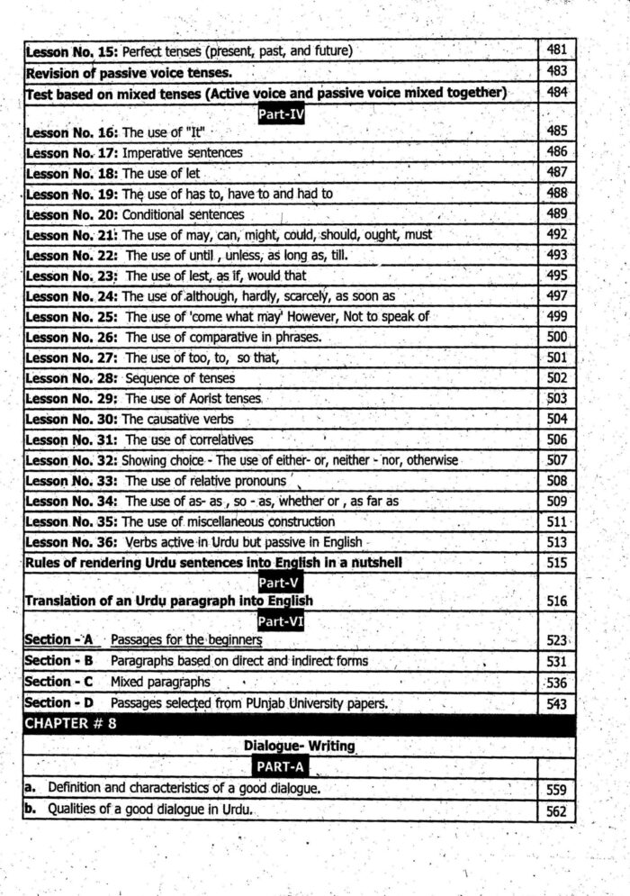 To The Point English Grammar and Composition By Aftab Ahmed - Image 7