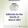 Monthly DAWN Editorials March 2021