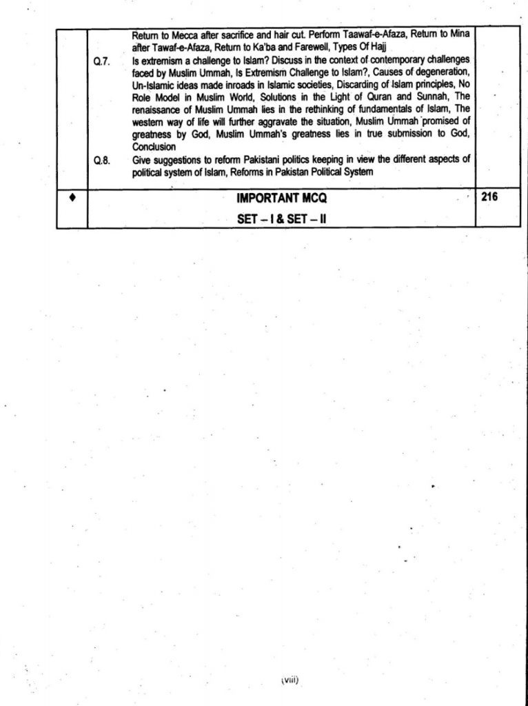 CSS Islamiyat Solved Papers By Saleem Ahsan Caravan - Image 7