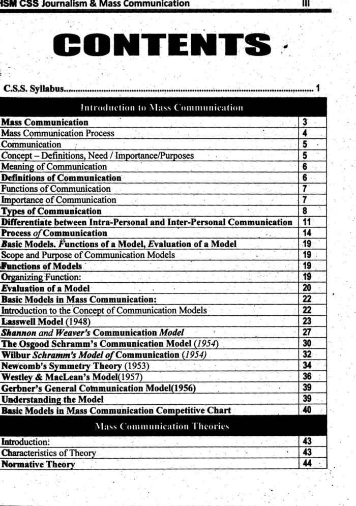 Journalism & Mass Communication MCQs By Aamer Shahzad HSM - Image 2