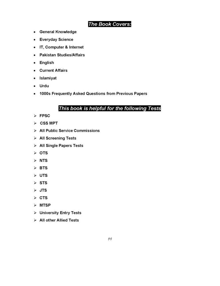 General Knowledge One Liner Iqra Imtiaz 46th Edition